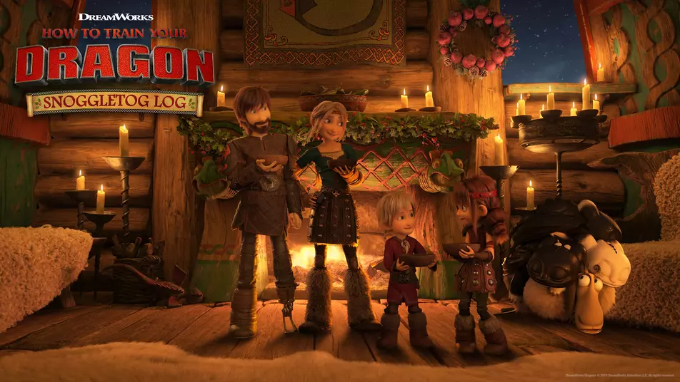 How to Train Your Dragon: Snoggletog Log (2019) English WEB-DL 720p